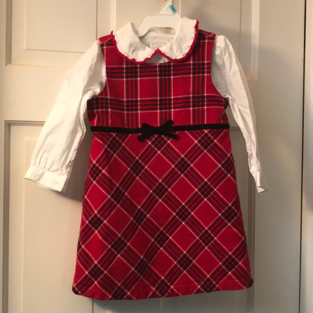 Old Navy dress & children’s Place shirt, 18 months